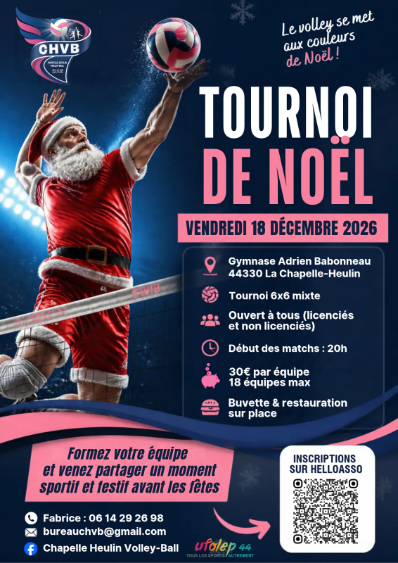 Affiche tournoi volley CHVB
