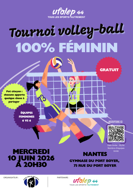 Tournoi Volley 100 feminin 2026