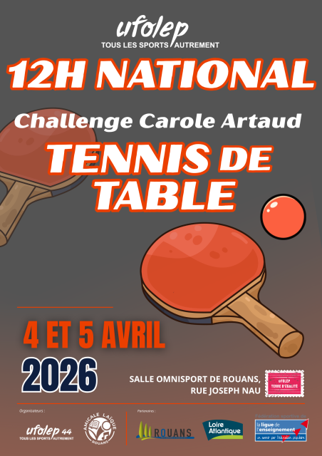 12h tennis de table
