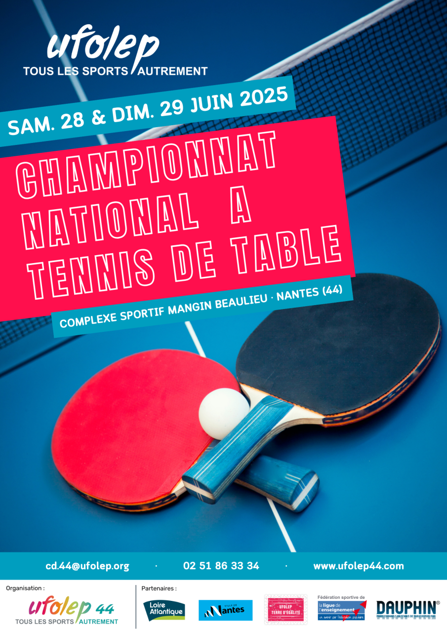 Nationaux A tennis table 