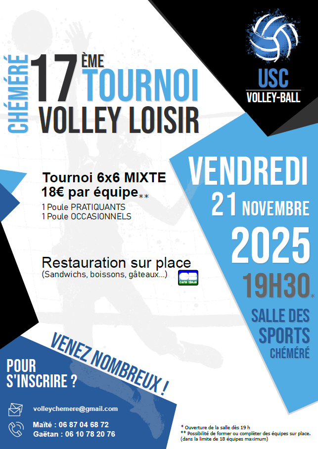 Tournoi volley Chéméré 2025